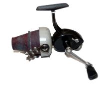 REEL: Rare Abu Sweden 444 tournament casting reel, 2 step alloy tapered quick release spool, red