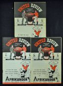 First post war season 1946/1947 Manchester Utd v Aston Villa, Charlton Athletic and Notts Forest (