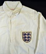Bert Williams England White Outfield Shirt complete with 3 lions badge, this shirt was worn by