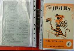 Chester football programme collection to include every league home and away for seasons 1956/1957,