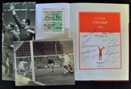 1965 FA Cup Final Liverpool v Leeds Utd Cup Kings Book limited edition 405/1000 - autographs of