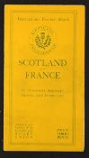 1927 Scotland v France rugby programme played at Murrayfield 22nd January c/w the original team/