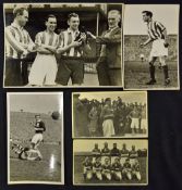 Black & White press photographs from 1945 - 1947 featuring Neil Franklin (Stoke City & England) in