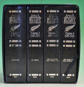 1992 History of New Zealand Rugby Football Books 1870-1991 Volumes 1-4 featuring Vol 1 & 2 written