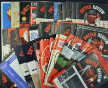 Collection of Manchester Utd football programmes from 1959/1960 season onwards, including v WBA
