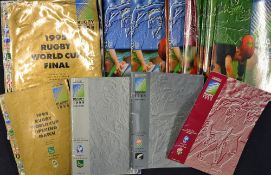 1995 Rugby World Cup programmes near complete run of 24/ 34 to incl Final, together with pool
