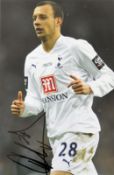 Alan Hutton signed colour photograph in Tottenham Hotspur colours, overall 35.5 x 45.5cm, mfg.