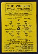 War-time Football League Cup Semi-Final 1944/1945 Wolverhampton Wanderers v Bolton Wanderers