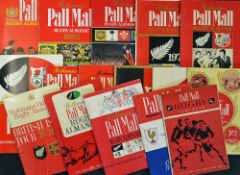 Selection of Pall Mall Almanacks featuring 1960 NZ South African Tour, 1961 France v NZ, 1963/64 New