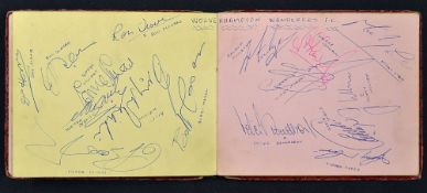 Autograph book packed with player autographs from the 1950s and each squad grouped together to