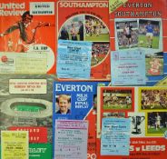 Selection of football programmes with tickets and included are 1984 Milk Cup Replay, 1984 FA Cup