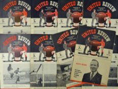 1948/1949 Manchester Utd home football programmes v Everton, Bradford Park Avenue (FAC), Yeovil Town