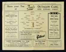 Pre-war Hull City v Accrington Stanley 1930/1931 dated 7 March for this Division 3 (North) match