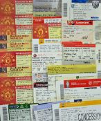 Large collection of Manchester Utd match tickets from 1998 - 2014, some homes but majority away