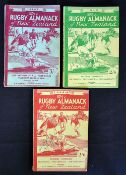 3x war time New Zealand Rugby Almanacks from 1944/1947  to incl '44/45 (incl 5x New Zealand