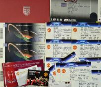 Collection of Manchester Utd big match tickets to include 2006/2007 Champions League home