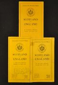3x Scotland v England rugby programmes from the late 1920s and early 1930s to include 1927