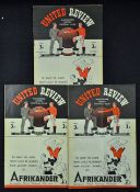 First post war season 1946/1947 football programmes Manchester Utd v Liverpool, v Middlesbrough, v