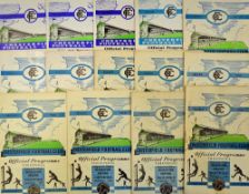 Selection of Chesterfield home programmes 1954/1955 Mansfield Town, 1956/1957 Stockport County,