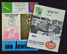 2 France rugby tour to South Africa programmes from the 1970s/80s to include the 2nd test match vs