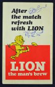 Rare 1969 Wales Rugby Tour to New Zealand signed dinner menu - held after the match against