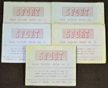 Set of Sport Team Picture Books 1-5, complete with covers, all teams in colour (30)