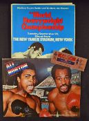 1976 Muhammad Ali v Ken Norton 28 September 1976 at the Yankee Stadium, official programme & stadium