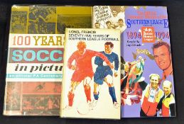 Hundred Years of Soccer Official FA Centenary, 100 years of The Southern League book and 75 years of