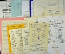 Selection of Reserve match football programmes to include 1954/55 QPR v Brentford (Cup), 1958/59