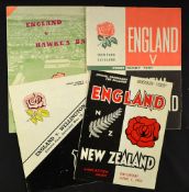 1963 England Tour to New Zealand rugby programmes to incl the both test matches v New Zealand plus v