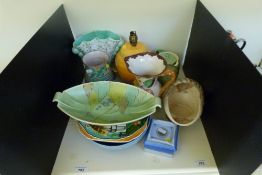 A collection of Art Deco ceramics includ