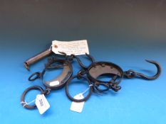 Two unusual dual scale curved iron and b