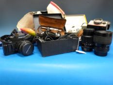 A collection of cameras to include a Pol