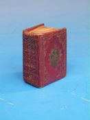 A very finely leather-bound miniature bi