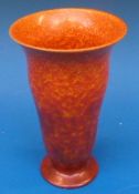 A Royal Lancastrian orange mottled vase