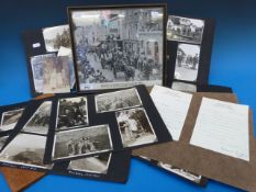 A quantity of emphemera including photog