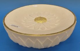 Hand carved Portland stone basin with su