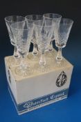 A set of six Waterford Crystal Kenmare p