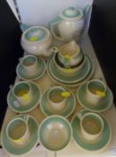 Susie Cooper Dresden Sprays tea/coffee s