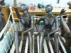 A pair (male and female) of shop display