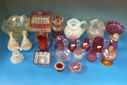 A quantity of cranberry and other decora