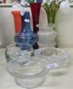 A collection of art glass including Timo