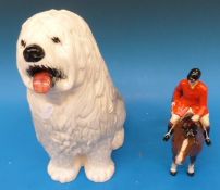 A Beswick standing huntsman and an Old E