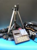 Collection of cameras including Ricoh Mi