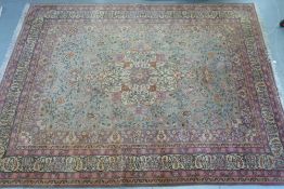 A beige ground rug with floral design 37