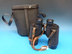 A cased pair of REL Canadian military 7