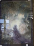 Nigel Cameron framed watercolour of a sp