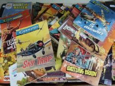 A quantity of war comics including over