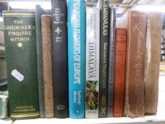 A collection of gardening books (17 volu