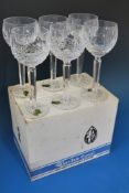 A set of six Waterford Crystal Kenmare p